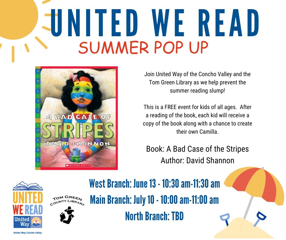 United We Read Summer Pop Up